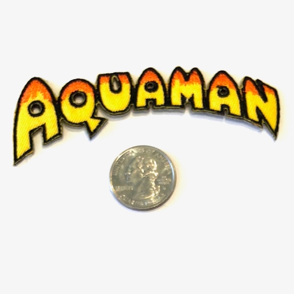 Acquaman Patch Iron On Super Hero Applique DIY - Picture 2 of 2
